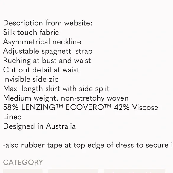 Shona Joy x Free People LA Lune Asymmetrical Bronze Satin Maxi Dress - Picture 3 of 3